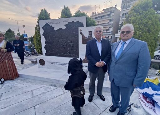 ΑΠΟΚΑΛΥΠΤΗΡΙΑ ΤΟΥ ΜΝΗΜΕΙΟΥ ΣΤΟΝ ΠΕΡΙΒΟΛΟ ΤΟΥ ΝΑΟΥ ΜΕΤΑΜΟΡΦΩΣΕΩΣ ΤΟΥ ΣΩΤΗΡΟΣ ΣΤΗΝ ΚΑΛΑΜΑΡΙΑ (ΣΤΙΣ 15-5-2022)